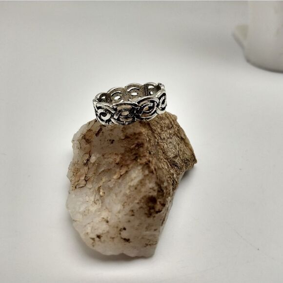 Celtic silver ring size 5 - Picture 1 of 2